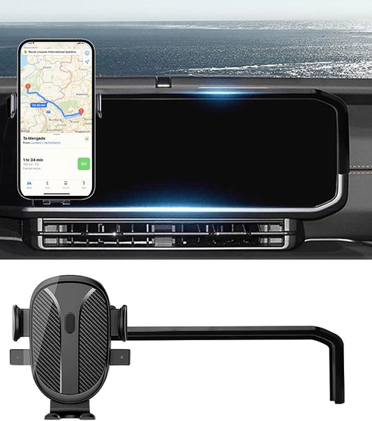 Car Phone Holder for Jeep Wrangler Accessories 2024 2025 Dash Mount Cell Phone Holder for Most Smartphones Auto Interior Accessories Hands-Free 360 Degree Rotation