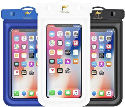 Nomade - Premium Waterproof Floating Phone Case Bag - Fully Waterproof Phone Pouch - Fully Adjustable Lanyard - Universal Phone Size Compatibility - 7 Inch Touch Screen - Fits All Brands
