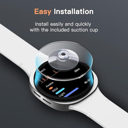 JETech Screen Protector for Samsung Galaxy Watch 9/8 44mm, 3-Pack | Tempered Glass Protection, HD Clear, Anti-Scratch Design
