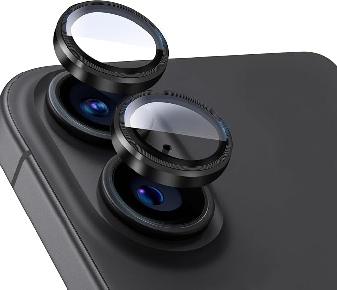 2 Pack Camera Lens Protector for iPhone 17 (6.3"), [AR+AF Coating] HD Clear Tempered Glass Lens Cover, 9H Hardness, Scratch Resistant, Anti-Fingerprint, Case Friendly, Easy Installation