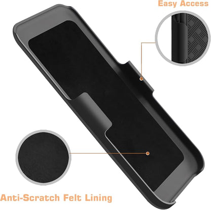 Fingic for iPhone 16 Case,iPhone 16 Belt Clip Holster Case Slim Combo Shell with Kickstand Swivel Holster Rugged Shockproof Antiscratch Full Body Protective for iPhone 16,6.1“,2024,Black