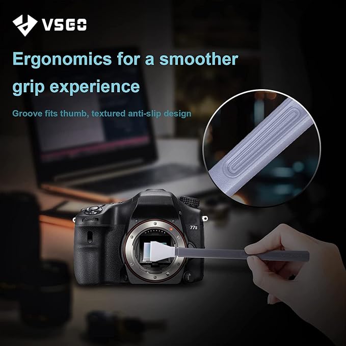 VSGO VS-S02-E APS-C Digital Camera Sensor Cleaning Kit Clean Swab × 10 with Sensor Cleaner Solution for Nikon Canon DSLR Cleaning
