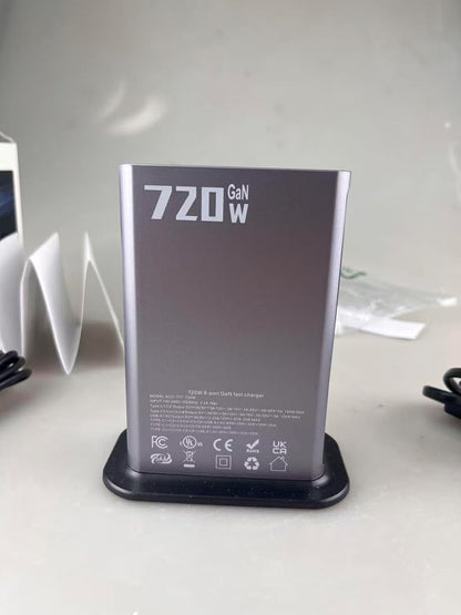 520W USB C Fast Charger Block, PD 3.1 100W 8 Port USB Charging Station, GaN Ⅲ Fast Charging Station for Multiple Devices, Laptop Wall Charger Compatible with iPhone 17/iPad/MacBook etc