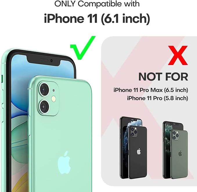 Battery Case for iPhone 11, Upgraded 10000mAh High-Capacity Protective Rechargeable Extended Battery Charger Cover Compatible with iPhone 11 (6.1 inch) Wireless Charging Case Support Carplay - Black
