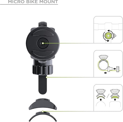 SP CONNECT Universal Bicycle Mobile Phone Holder - Smartphone Bracket Mount for Mountain & Road Bikes - Patented Twist Lock, Strong Clamp-Grip - for 58-85mm Wide Devices - Cycling, Riding Accessories