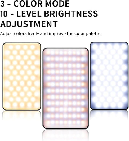 Tattoo Light with 120 LED Beads and 52MM CPL Filter Lens 360° Rotatable Clip Tattoo Equipment Supplies TikTok Remove Glare LED Polarized Fill Light for Video Recording,for Phone, Camera, Laptop, iPad