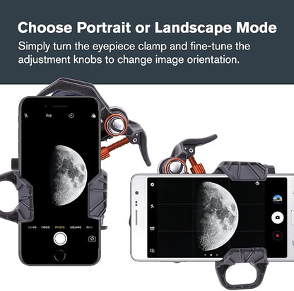 Celestron – NexYZ – Universal Smartphone Adapter for Telescope, Binoculars & Spotting Scopes – 3-Axis Precision Alignment – Capture Images & Video Through Your Optics – Compact and Travel-Friendly
