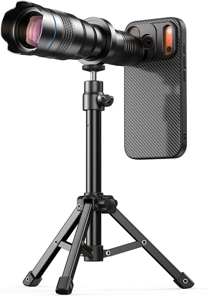 Evil eye 36X Telephoto Lens for iPhone 17 Pro, High Power HD Telephoto Phone Lens with Tripod, Phone Lens Attachments for Travel, Concert, Exploration