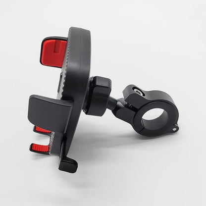 Bike Phone Mount,Motorcycle Phone Mounts, Aluminum Alloy Mounting Base Handlebar Cellphone Holder for Bicycle Motorcycle ATV Mirror Pole Fits 4''-7'' Smartphones (Bike Phone Mount)