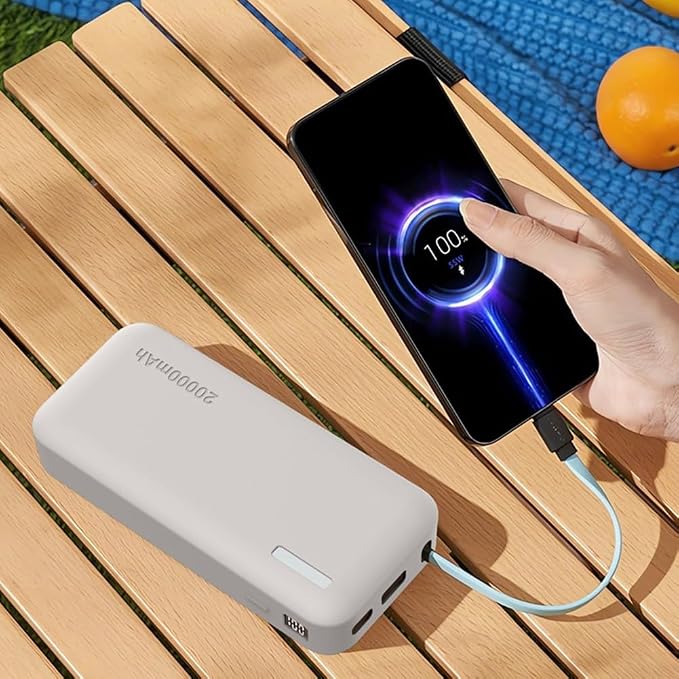Silicone Protective Case for CUKTECH CP25 20000mAh Power Bank Long Lasting Protection and Full Functional Access (Gray)