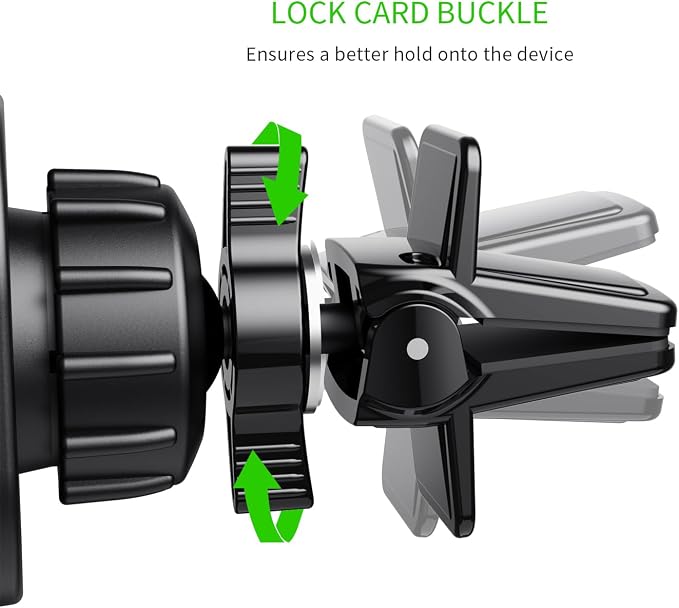 Esoulk Magnetic Car Phone Mount - Universal Air Vent Cell Phone Holder, Hands-Free Strong Magnet Auto Mount, 360° Rotation, Compatible with iPhone, Samsung Galaxy & All Smartphones