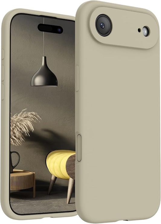 FireNova Magnetic for iPhone Air Case, Compatible with MagSafe, [Integrated Silicone Camera Control Button] [Camera Protection] Microfiber Lining Phone Case for iPhone 17 Air, 6.5", Khaki