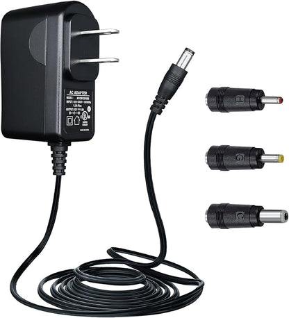 UL Listed 12V 1A Power Supply Adapter with 10ft Long Cord, 12V 1000mA 12W AC Adapter Charger Replacement for LED Strip Light Keyboard BT Speaker Router CCTV Camera Webcam DVR NVR and More