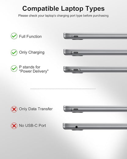 65W Power Bank, 25000mAh Laptop Portable Charger, 100W Total Fast Charging Battery Pack for MacBook Dell XPS iPad Tablet Steam Deck iPhone 17-12 Series Samsung Switch and More Silver