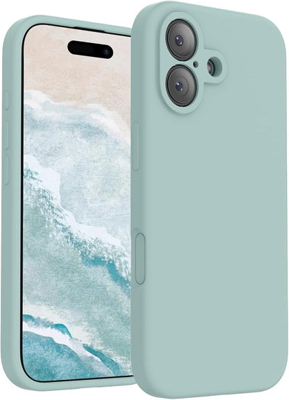 FireNova Magnetic for iPhone 17 Case, Compatible with MagSafe, [Integrated Silicone Camera Control Button] [Camera Protection] Anti-Scratch Microfiber Lining Phone Case, 6.3", Mint Green
