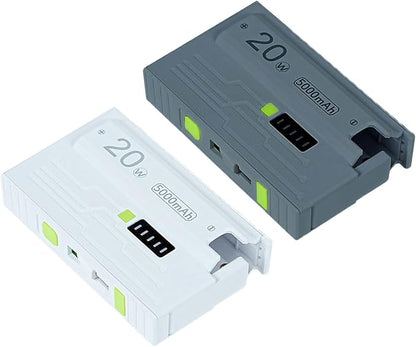 12700 Battery Charging Adapters Case Detachable NonWelding Design Portable Powerbanks Housing Shell Multiple Protections Type C Replaceable Battery Powerbank Case
