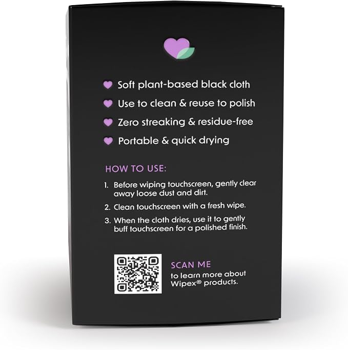 Wipex Screen Wipes & Gym Wipes Combo Pack - 75ct Gym Equipment Wipes Canister & 24ct Individually Wrapped Fitness Touch Screen Wipes, Safe for Yoga Mats & Electronics, Lemongrass Scent
