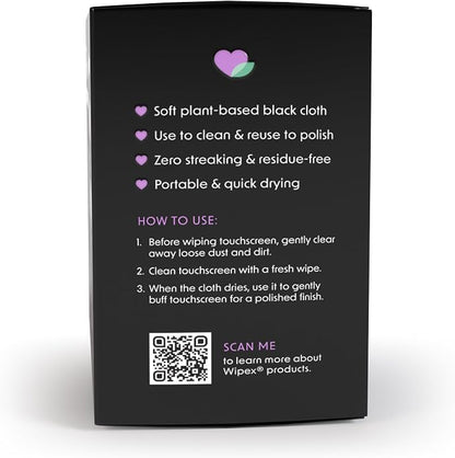 Wipex Screen Wipes & Gym Wipes Combo Pack - 75ct Gym Equipment Wipes Canister & 24ct Individually Wrapped Fitness Touch Screen Wipes, Safe for Yoga Mats & Electronics, Lemongrass Scent