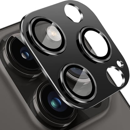 for iPhone 14 Pro and iPhone 14 Pro Max Camera Lens Protector, Anti-Scratch Tempered Glass Camera Screen Protector Shockproof Full Protective Camera Cover Case Friendly Lens Cover-Black