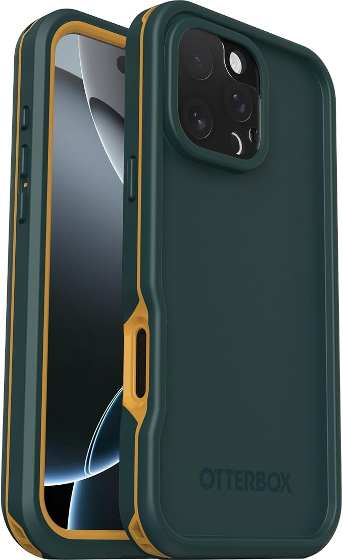 OtterBox iPhone 16 Pro Max FRĒ Series Waterproof Case with MagSafe (Designed by LifeProof) - Sagebrush Green, Waterproof, 60% Recycled Plastic, Sleek and Stylish