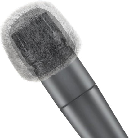 Cubilux Foam Cover & Furry Windscreen Pack Compatible with Shure SM57 Microphone, MIC Wind Muff, Windshield, Dead Cat, Pop Filter,Muff Windshield Windjammer Deadcat for Shure SM57 Microphone