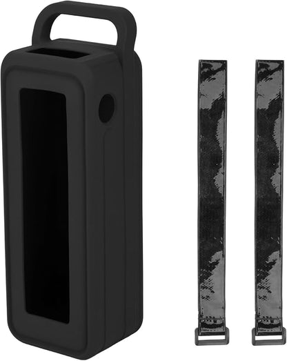 XBERSTAR Silicone Case Compatible with Anker Prime 27,650mAh Portable Cover with Handle and Hook & Loop Straps (Black)