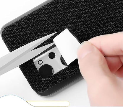 2 Set Gym Phone Holder Mount with Hook and Loop Tape Backs Hands-free Quick Access Wall Mount Phone Holders for Fitness LAT Pulley System Workout Equipment Following Training App Kitchen Recipe