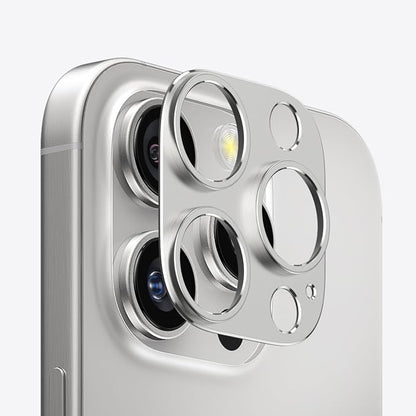 Camera Lens Protector Bumper for iPhone 16 Pro Max/iPhone 16 Pro,No Glass convex design, Silver
