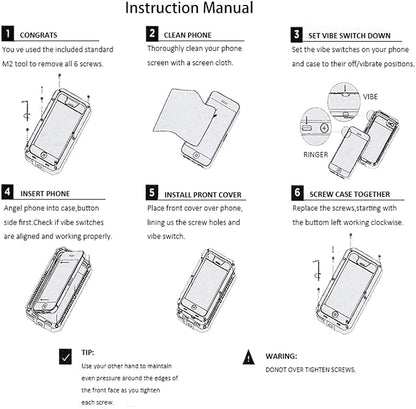 Marrkey for iPhone 14 Case, 360 Full Body Protective Cover Heavy Duty Shockproof Tough Armour Aluminum Metal Case with Silicone Built-in Screen Protector for Apple iPhone 14 6.1 Inch - Black