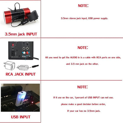 USB Bluetooth Receiver Adapter, Wireless Audio Adapter Car Kit Music Receiver for Home Stereo/Car Stereo Sound System Speakers with 3.5mm Cable.(Aux in) (Yet-M1)
