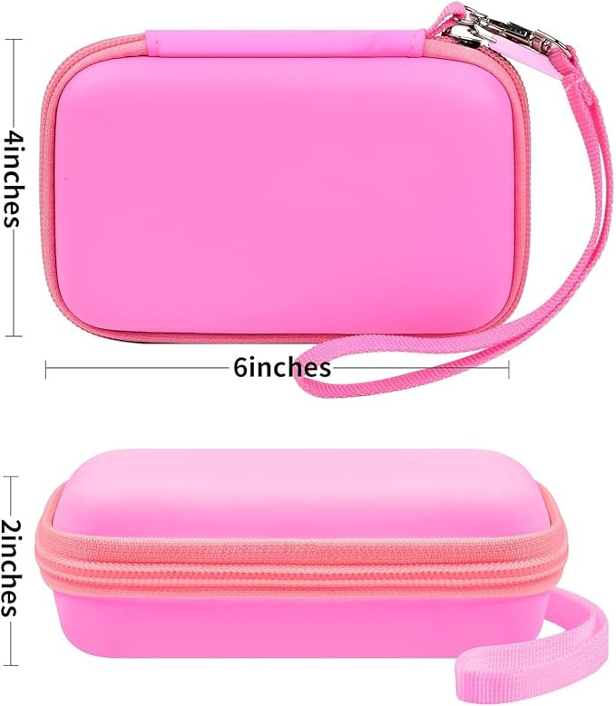 ANKHOH Travel Case for UCOMX for Nano/for Iseyyox/for LISEN/for RTOPS 3 in 1 Wireless Charger, Foldable Magnetic Charging Station Storage Holder Bag for Fast Charge Pad Cable Adapter, Pink-Box Only