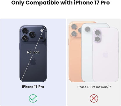 Nillkin for iPhone 17 Pro Case with Slide Camera Cover, Thin Slim Fit, Shockproof Protective, Protector Privacy, Phone Case iPhone 17 Pro Camera Lens Protector 6.3 inch, Transparent Black