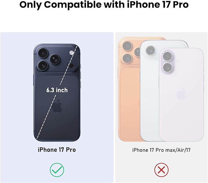 Nillkin for iPhone 17 Pro Case with Slide Camera Cover, Thin Slim Fit, Shockproof Protective, Protector Privacy, Phone Case iPhone 17 Pro Camera Lens Protector 6.3 inch, Blue