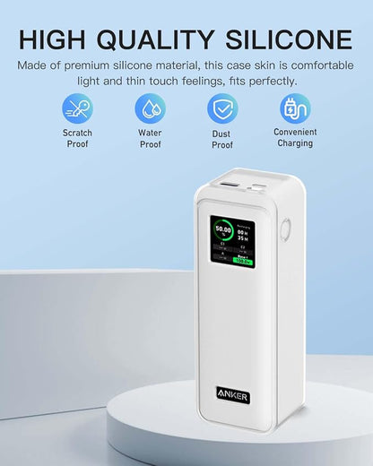 Case Cover for Anker Prime Power Bank 27,650mAh 250W, Full-Body Protective Cover for Anker Prime Power Bank,Drop-Proof,Scratch-Proof,Shock-Proof,Clear