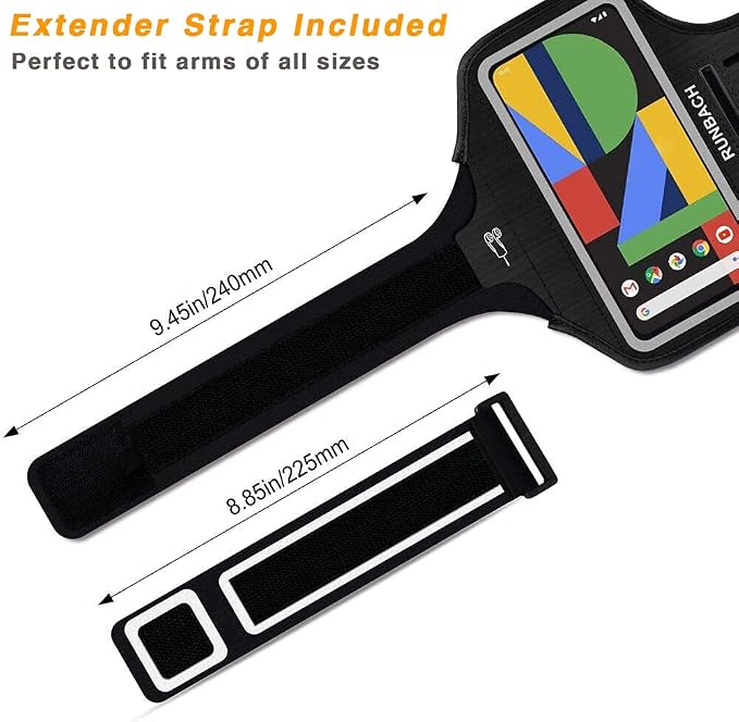 Running Armband for Google Pixel 10/10 Pro/10a/9/9 Pro/9a/8/7/6/6 Pro/5a/4XL/3a XL/3 XL, Running Exercise Case with Card Slot for Pixel (Black)