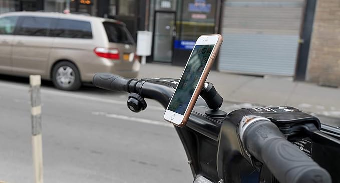 The Original Dual Magnetic Movable Phone Holder and Tablet Mount (Silver)