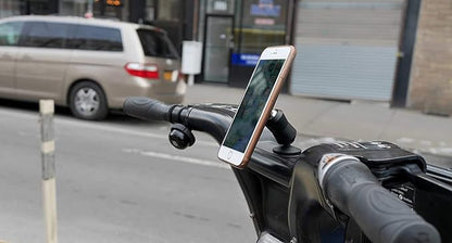The Original Dual Magnetic Movable Phone Holder and Tablet Mount (Silver)