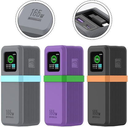 Silicone Protective Cover for UGREEN Nexode Power Bank 20000mAh 165W, Designed to Fit Perfectly While Offering Display Protection and Unhindered Port Access (Gray)