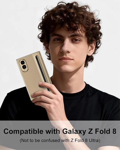 Galaxy Z Fold 8 Wide Case with S Pen Holder & Stylus, Full Body Hinge Case | Galaxy Z Fold 8 & Fold 8 Wide Case with HD Screen Protector, Shockproof Protection Cover, Phone Case mit Hinge & S Pen Stylus
