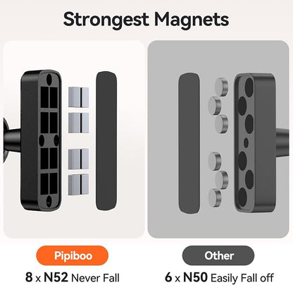 Gym Golf-Cart Magnetic Phone Holder:[Fit for Popsocket & 20+8*N52 Magnets] for Magsafe Daul Mount Accessories Gift for Men Women,Fit for iPhone 12-17 Series and Magsafe Cases