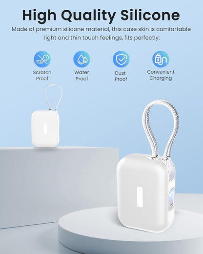 Silicone Case for TORRAS EasyGo Power Bank 45W 10000mAh,Full-Body Protective Cover for TORRAS Power Bank 45W,Precise Port Cutouts (Case Only) White