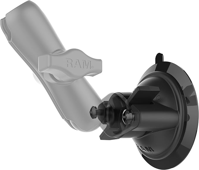 RAM Mounts Twist-Lock Suction Cup Base RAP-224-1U Compatible with RAM B Size 1" Ball Components