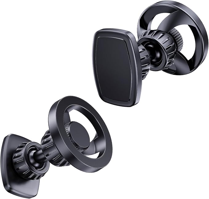 Gym Magnetic Phone Holder Mount for MagSafe, [Metal Joint] 360° Rotatable Dual Magnetic Phone Holder for Gym Workout Record Compatible with iPhone 17/16/15/14/13/12 Series
