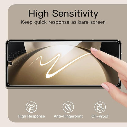 JETech Front Privacy Screen Protector for Samsung Galaxy Z Fold 5, 2-Pack | Anti-Spy Privacy Protection, Tempered Glass, Easy Installation Tool, Case-Friendly, Anti-Scratch Design