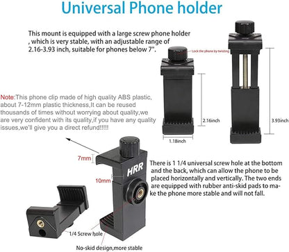 PellKing Mobile Phone Chest Strap Harness Mount Head Strap Holder Kit for POV/VLOG,Cell Phone Clip Compatible with iPhone,Samsung,GoPro Hero 9, 8,7, 6, 5, 4, 3,2, 1,AKASO,DJI Osmo,and Action Cameras…