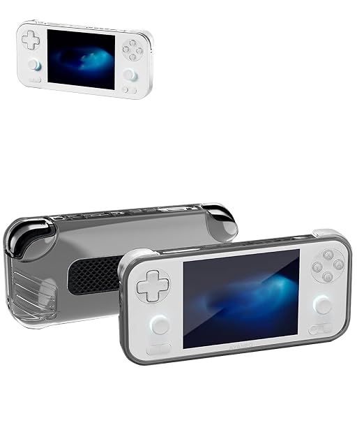 TPU Protective Case for AYANEO Pocket S mini Handheld Game Console, Full-Body Protective Cover with Precise Cutout, Shockproof Dustproof Protector Sleeve & Scratch-Resistant Sleeve (Black)
