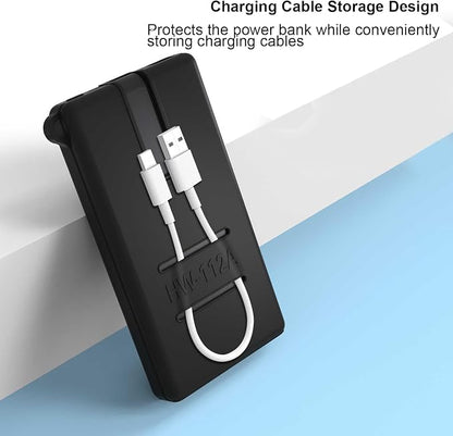 Shockproof Elastic Silicone Sleeve for Huawei 12000mAh 100W Power Bank Protective Case Dustproof Anti-Scratch Drop-Resistant Anti-Abrasion Cover Accessories (White)