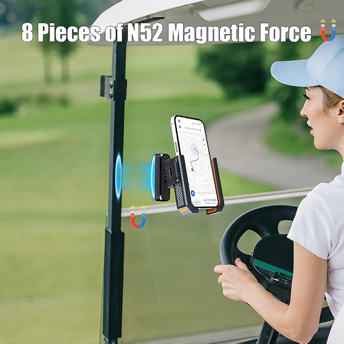 Joyzan Magnetic Gym Phone Holder, Strong Magnets Smartphone Mount Ring Attach to Metal Surface 360°Adjustable Workout Equipment Men Women Smartphones Recording Fitness Exercise Training Hands Free