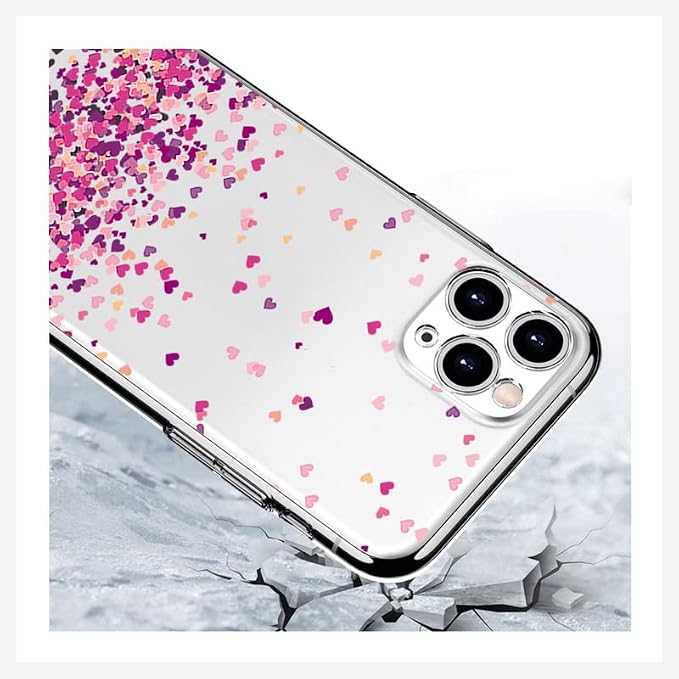 Cover for ZTE Blade A73 (6.52 inch) Case + Screen Protector，Tempered Glass 9H Hardness Protective Film and Soft Silicone Bumper Shell Transparent TPU Phone case -A lot of Love