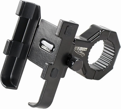 Aluminum Phone Holder for Bike, 360 Rotation, 4.5 to 7 Inch Smartphone, Motorcycle Handlebar Mount Clamp